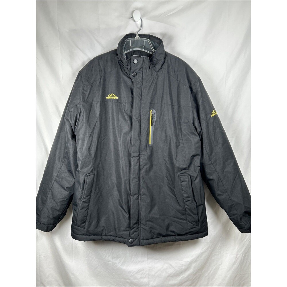 Outdoor Sports Water-Repellent Winter Ski Jacket Fleece Lining Men’s XL Black